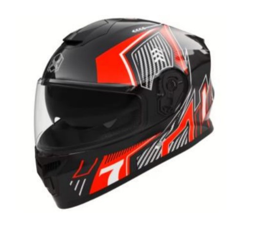 CASCO XL NEGRO/ROJO