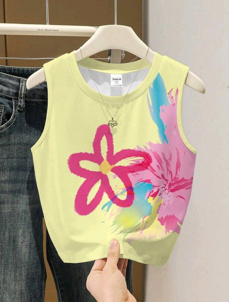 Camiseta casual sin manga