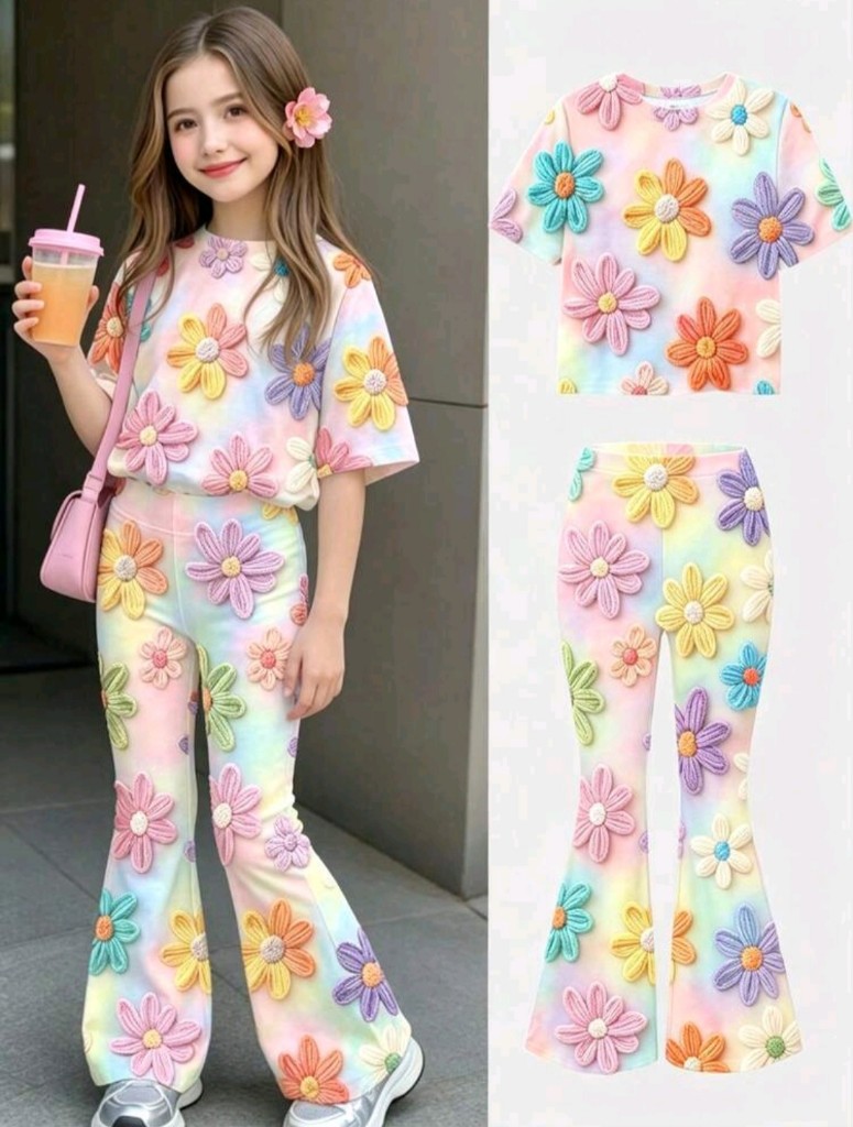 Cojunto para niña joven, casual lindo y divertido