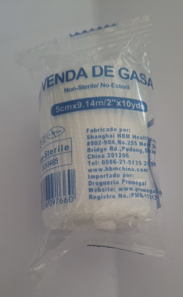 Venda de gasa 5cm x 9.14m