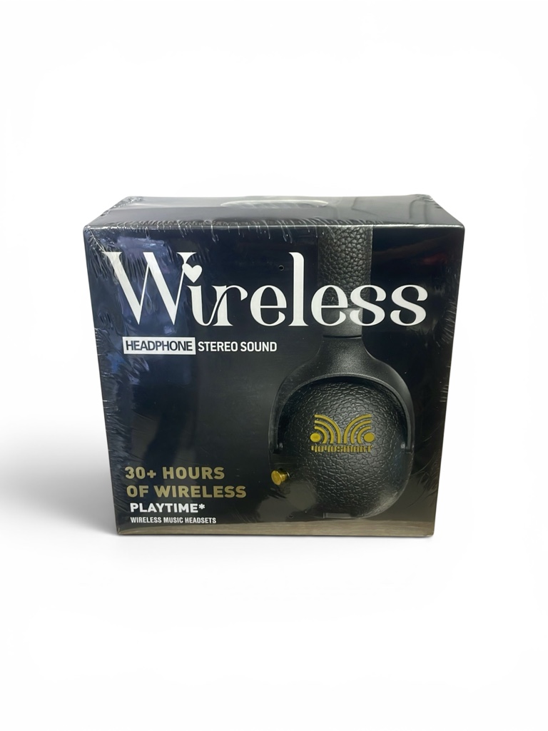 Wireless audifonos negros DIADEMA