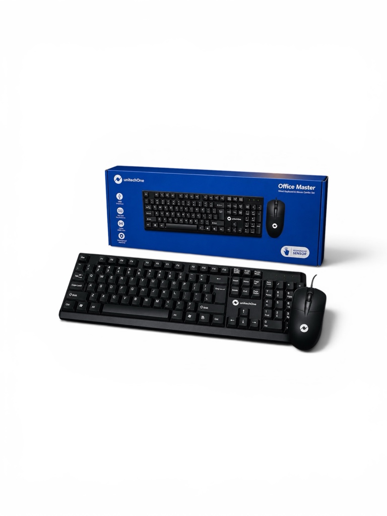TECLADO CON MOUSE ALAMBRICO KM-001