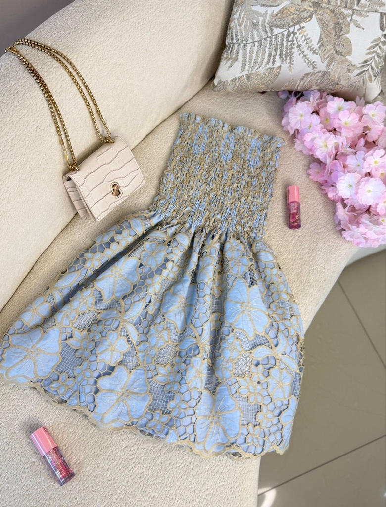 Vestido brocados tela premium