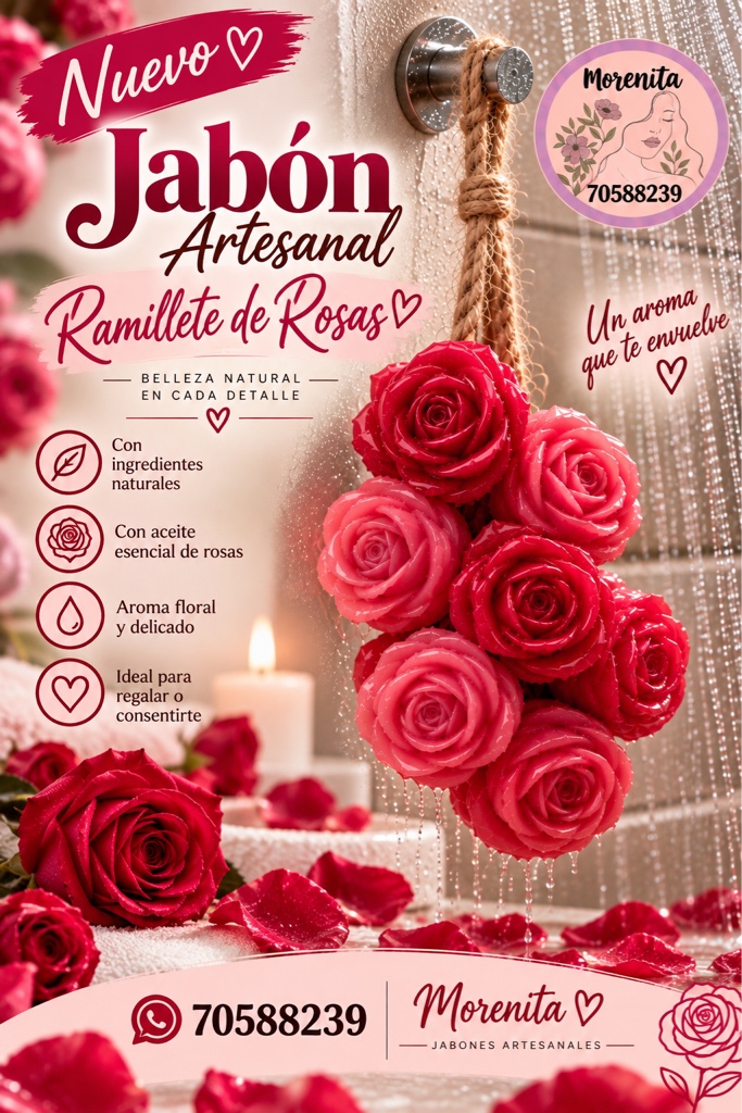 Jabón Corporal Ramillete de Rosas