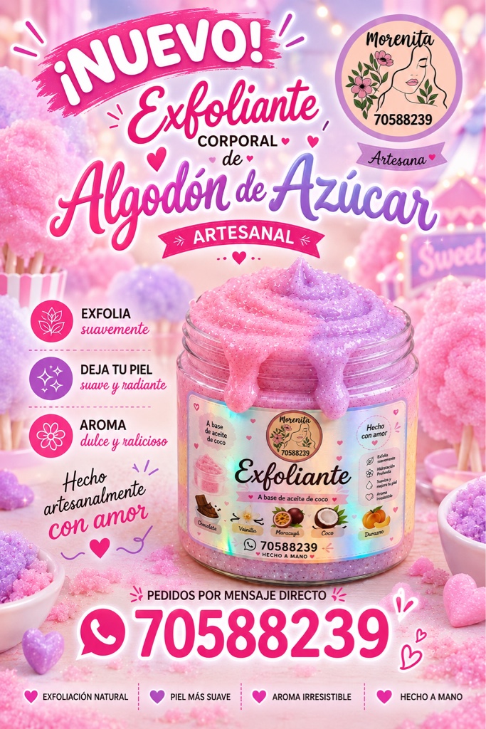 Exfoliante Corporal Algodón de Azúcar 250ml