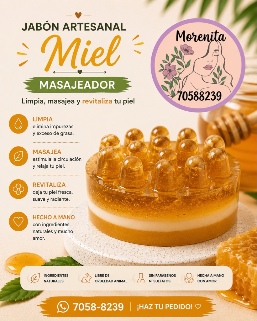 Jabón Masajeador de Miel