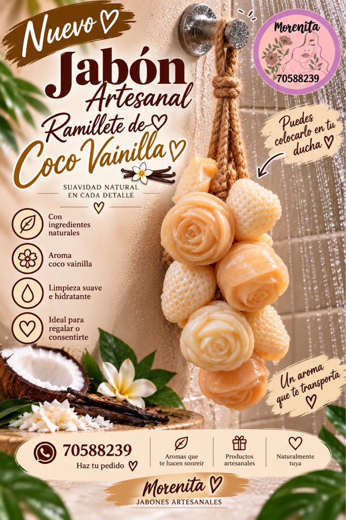 Jabón Corporal Ramillete de Coco y Vainilla