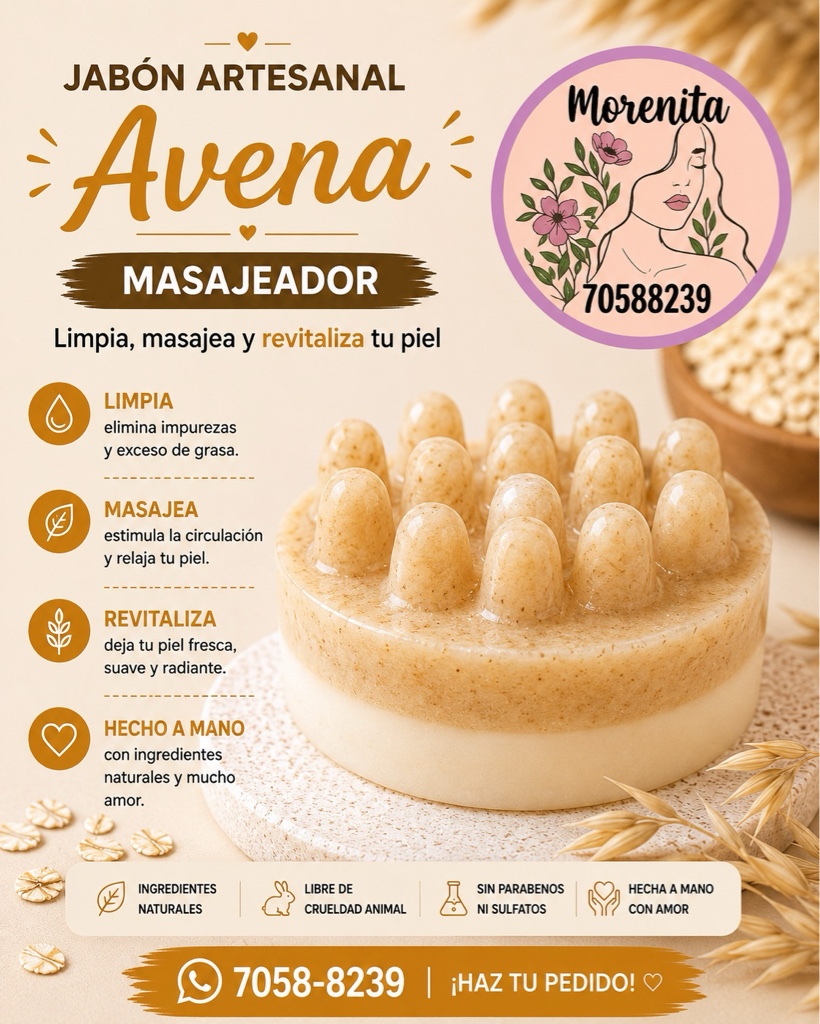 Jabón Masajeador de Avena