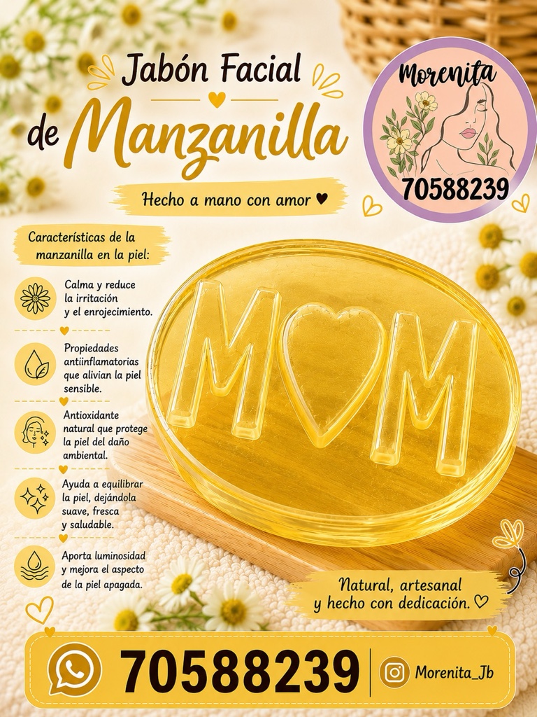 Jabón Facial de Manzanilla
