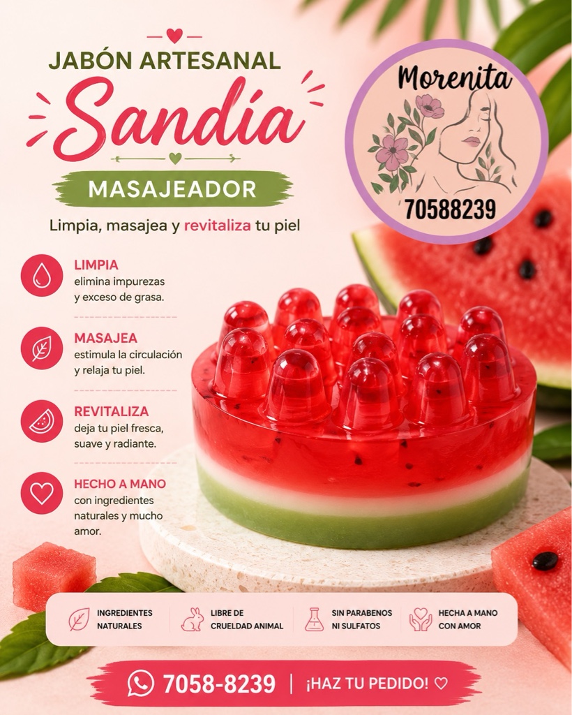 Jabón Masajeador Sandía