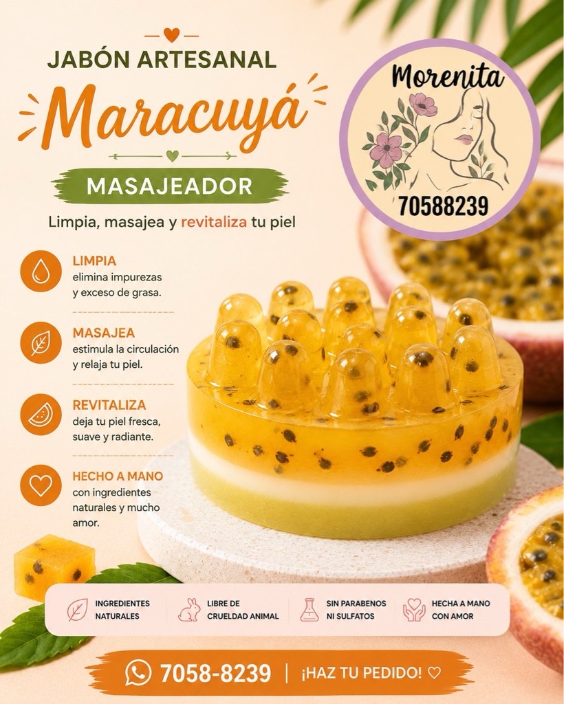 Jabón Masajeador de Maracuya