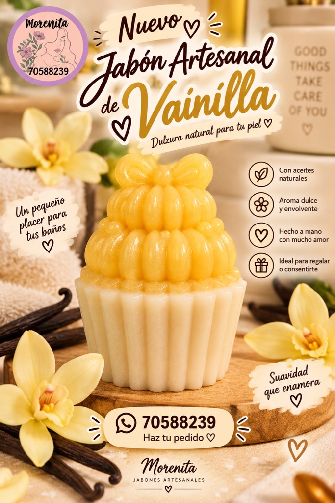 Jabón Facial de Muffin Vainilla