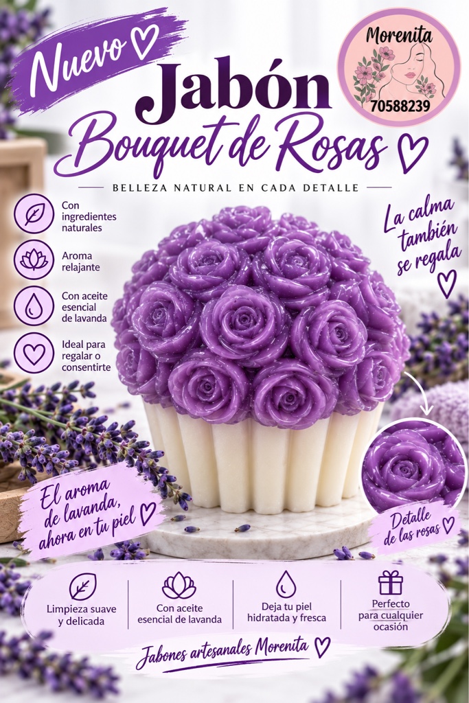 Jabón Facial Bouquet Lavanda