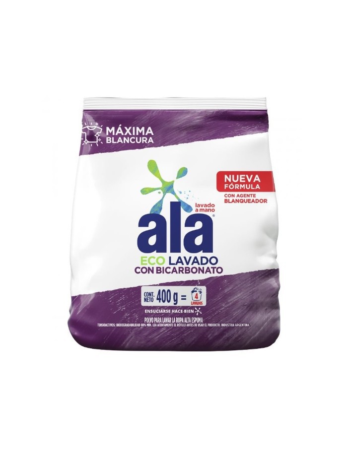 Ala lavado a mano con bicarbonato x400g