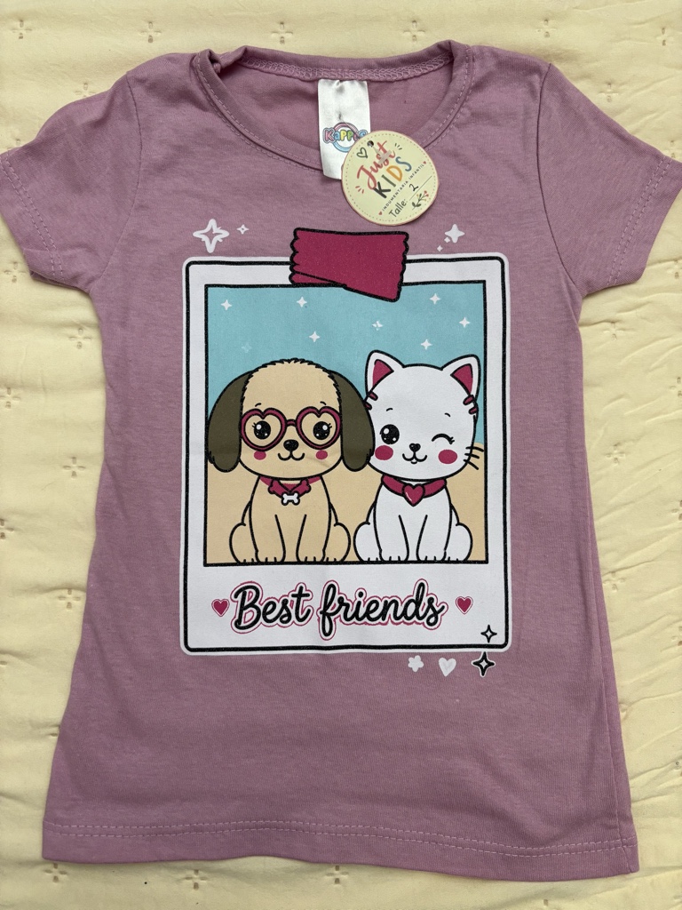 Remera M/C lila
