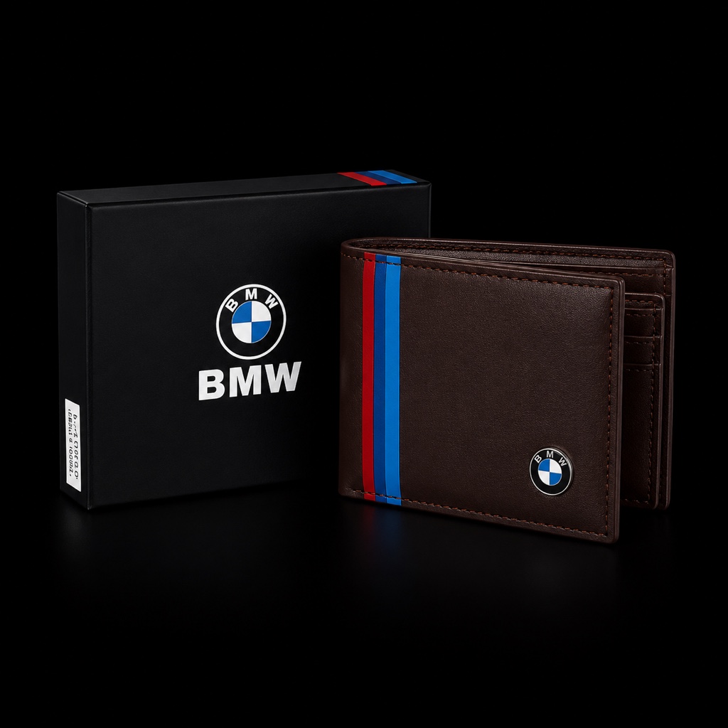 BILLETERA BMW CUERO CON CAJA