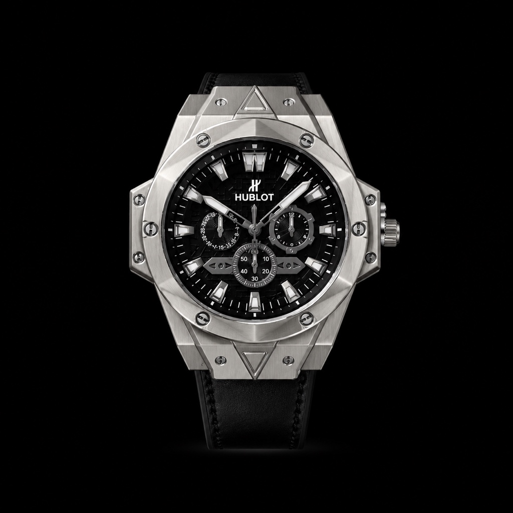 RELOJ HUBLOT NEGRO CUERO NEGRO