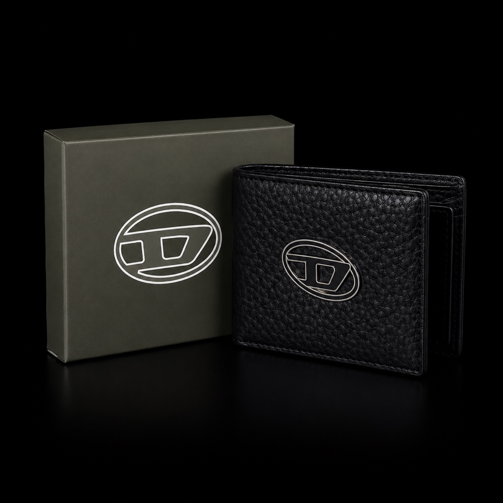 BILLETERA DIESEL NEGRA (con caja)