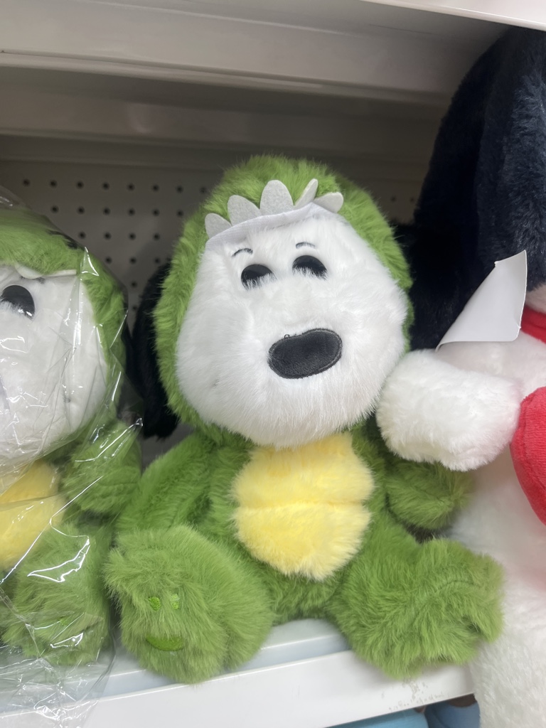 Peluche  Snoopy dinosaurio