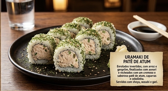 Uramaki patê de atum (4und)