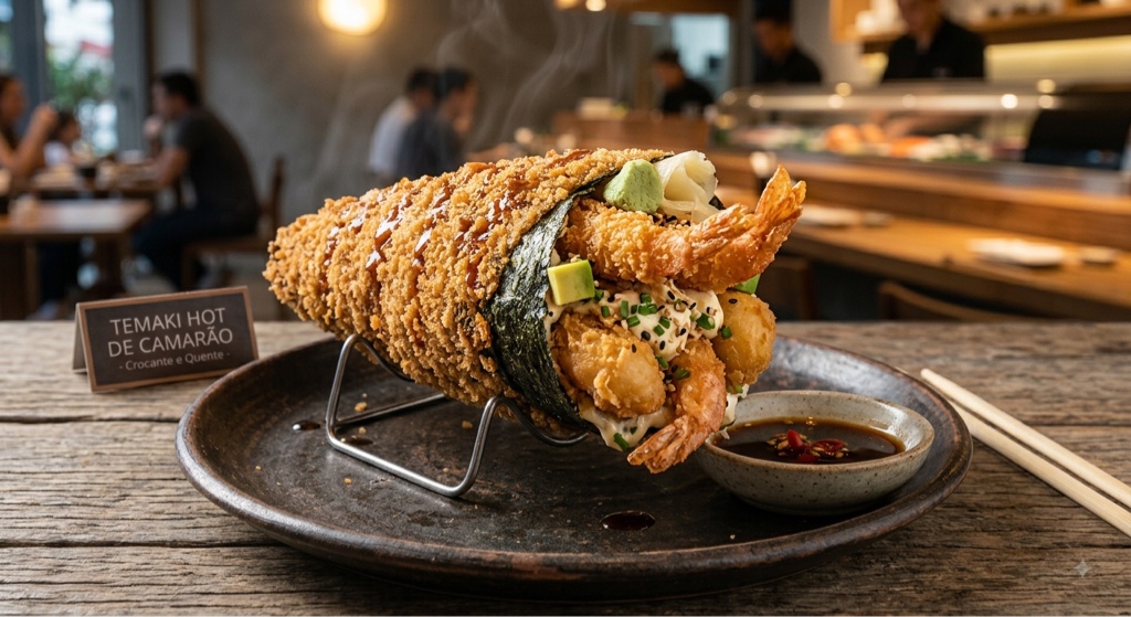 Temaki Hot de Camarão