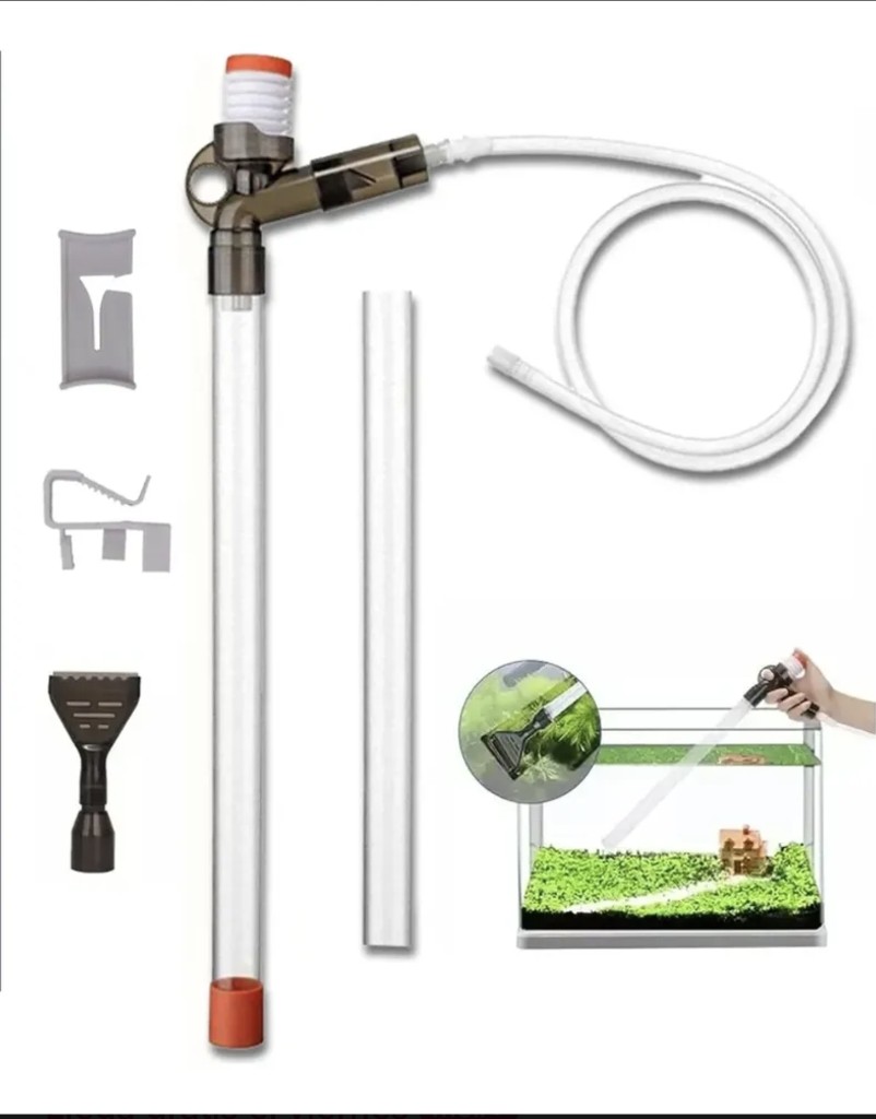 Kit sifon acuario transparente