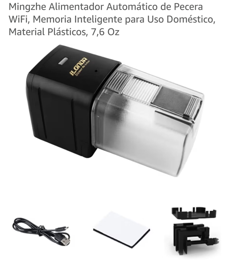 Mingzhe alimentador automatico negro WiFi