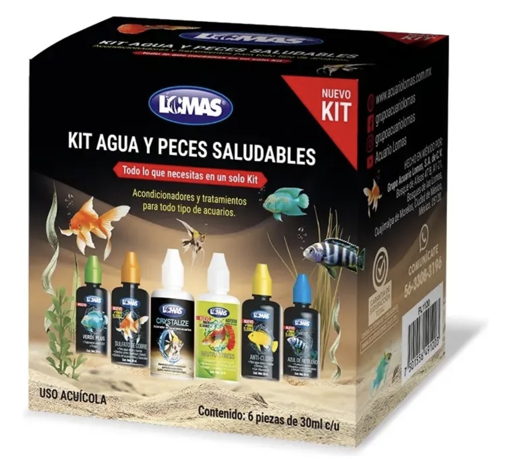 Lomas Kit agua y peces saludables