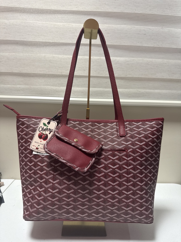 Cherry bolsa tote vino