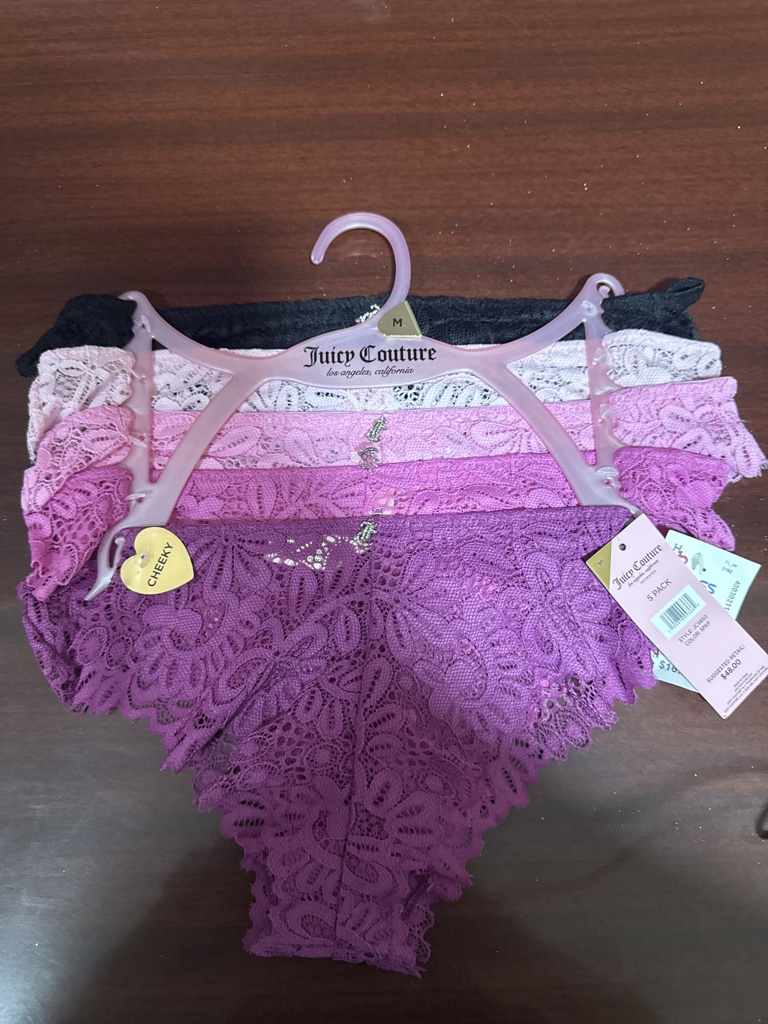 Juicy Couture calzones de encaje talla M multicolor