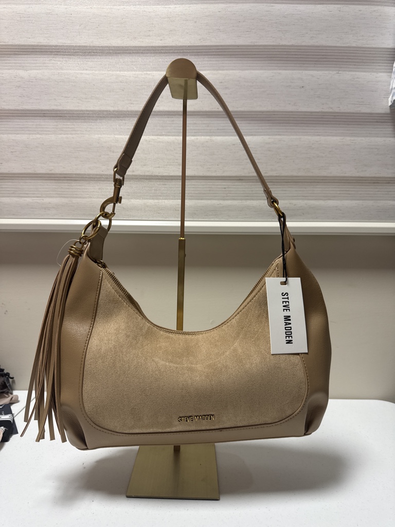 Steve Madden bolsa beige mediana