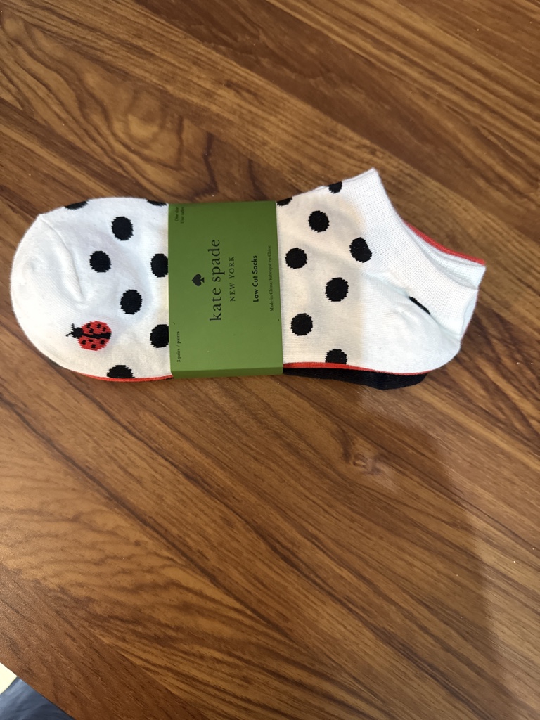 Kate Spade calcetas blancas puntos negros