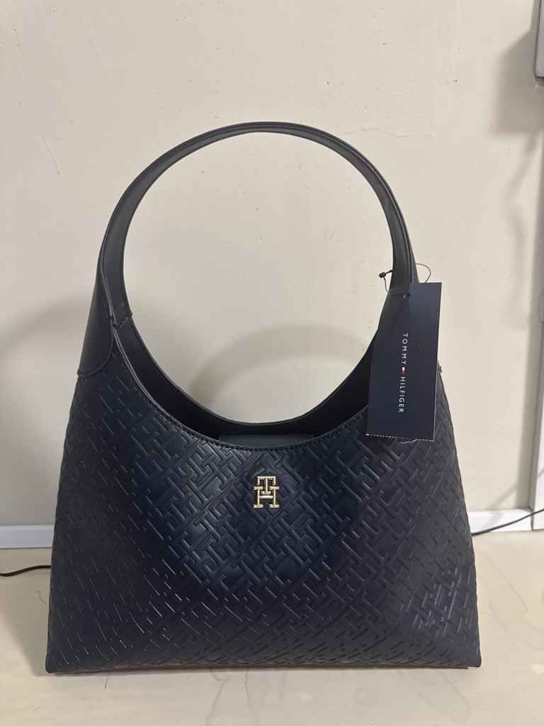 Tommy Hilfiger bolsa azul marino mediana