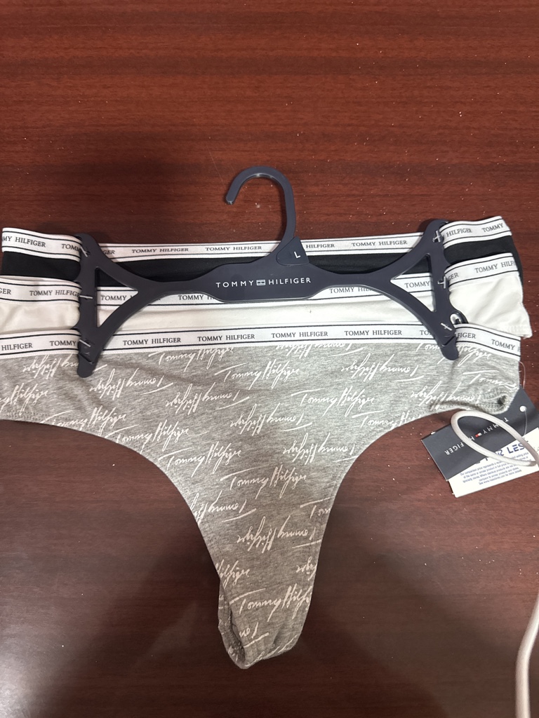 Tommy Hilfiger tangas gris/blanco