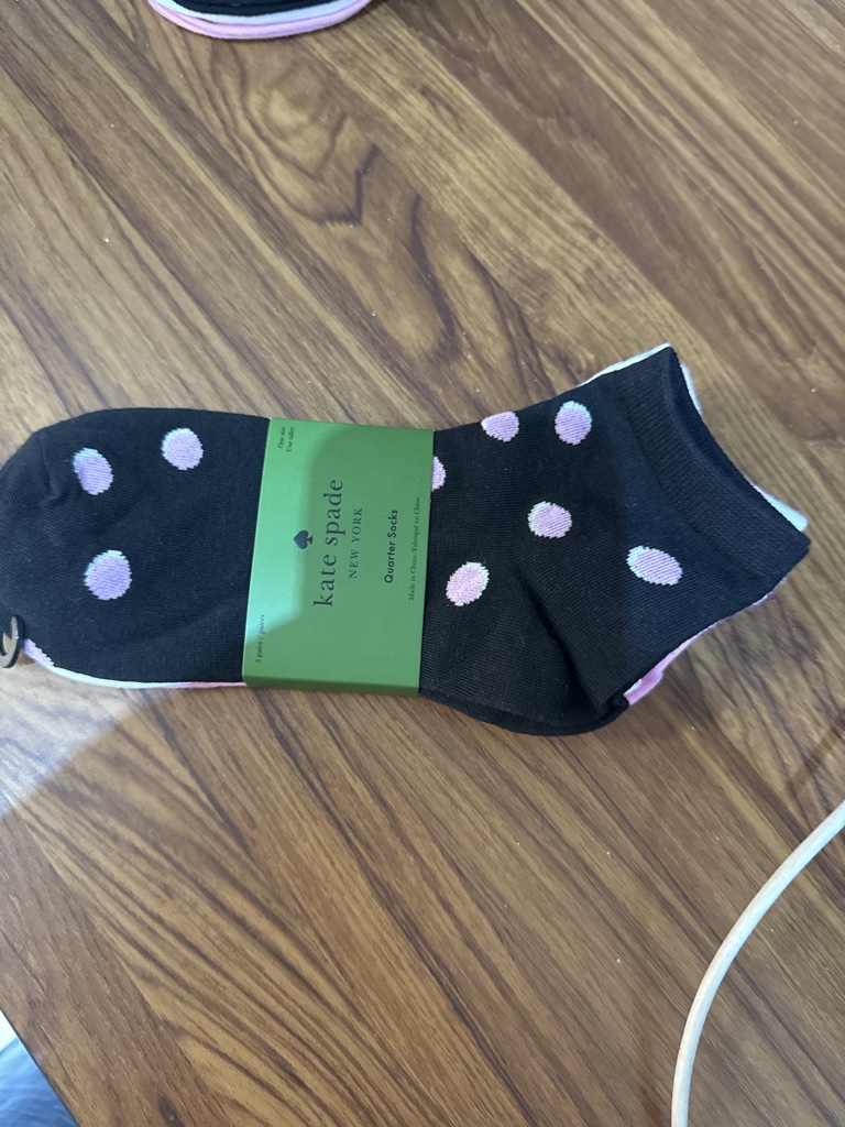 Kate Spade calcetas negras lunares