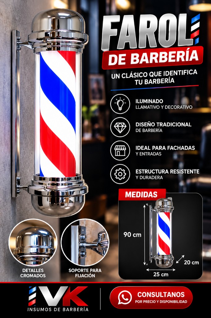 Barber Pole 90×25×20