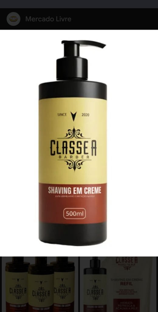 Crema de afeitar 500ml CLASSE A