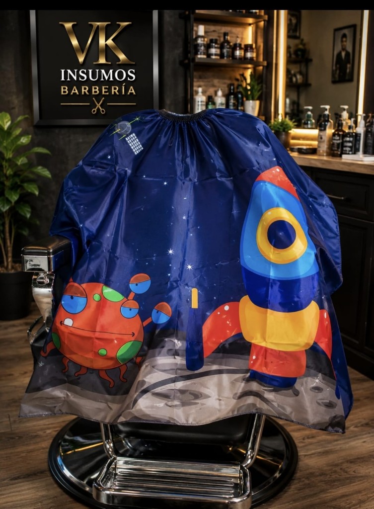 Capa infantil azul cohete