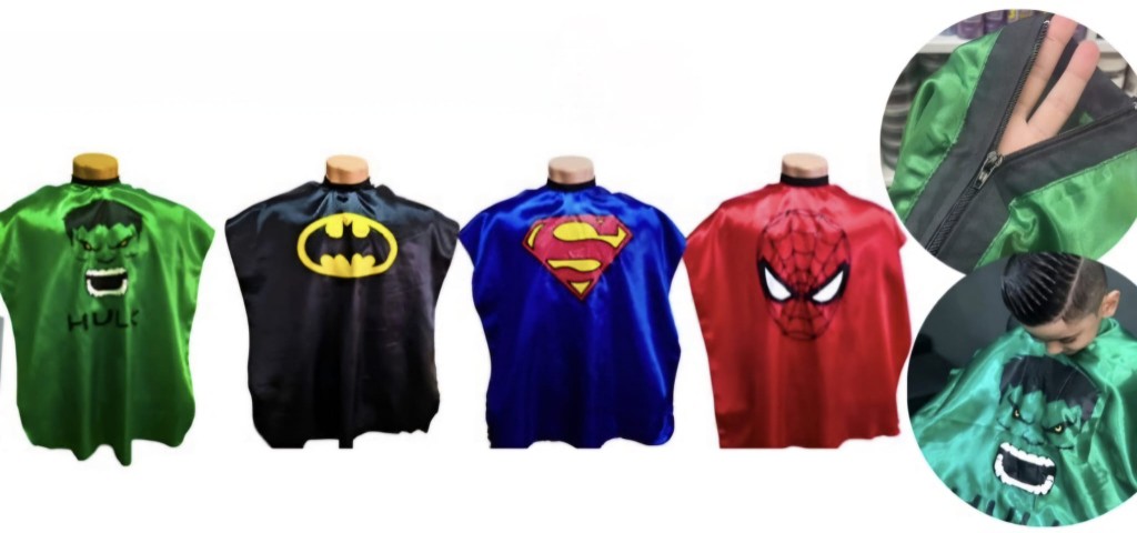 Capa superheroe infantil cetin