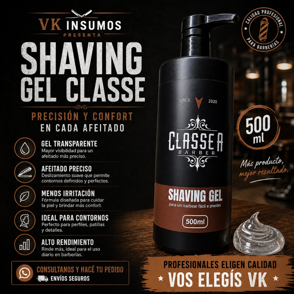 Shaving Gel transparente 500ml