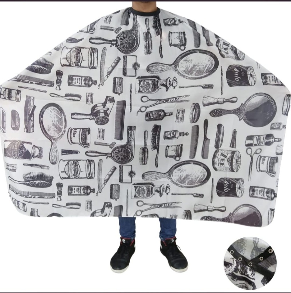 Capa blanca estampada Barber