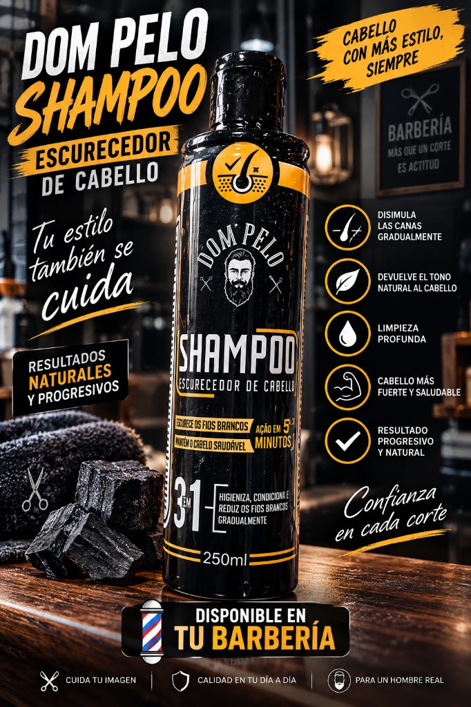 Shampoo escurecedor 250ml. DOM PELO