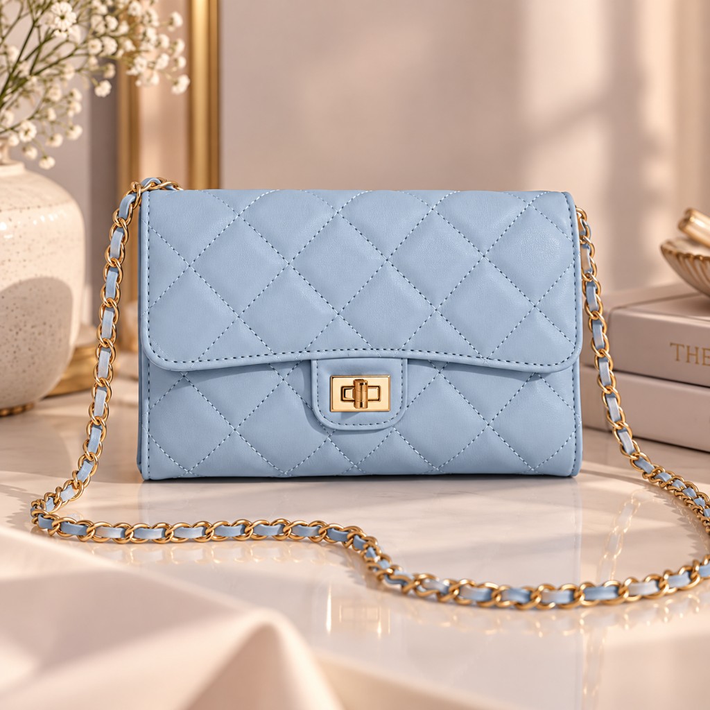 Cartera Madeleine celeste