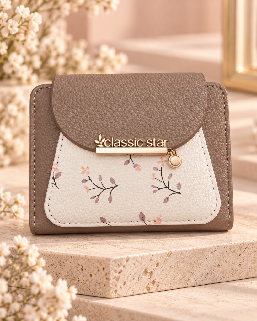 Billetera Clasic Star beige
