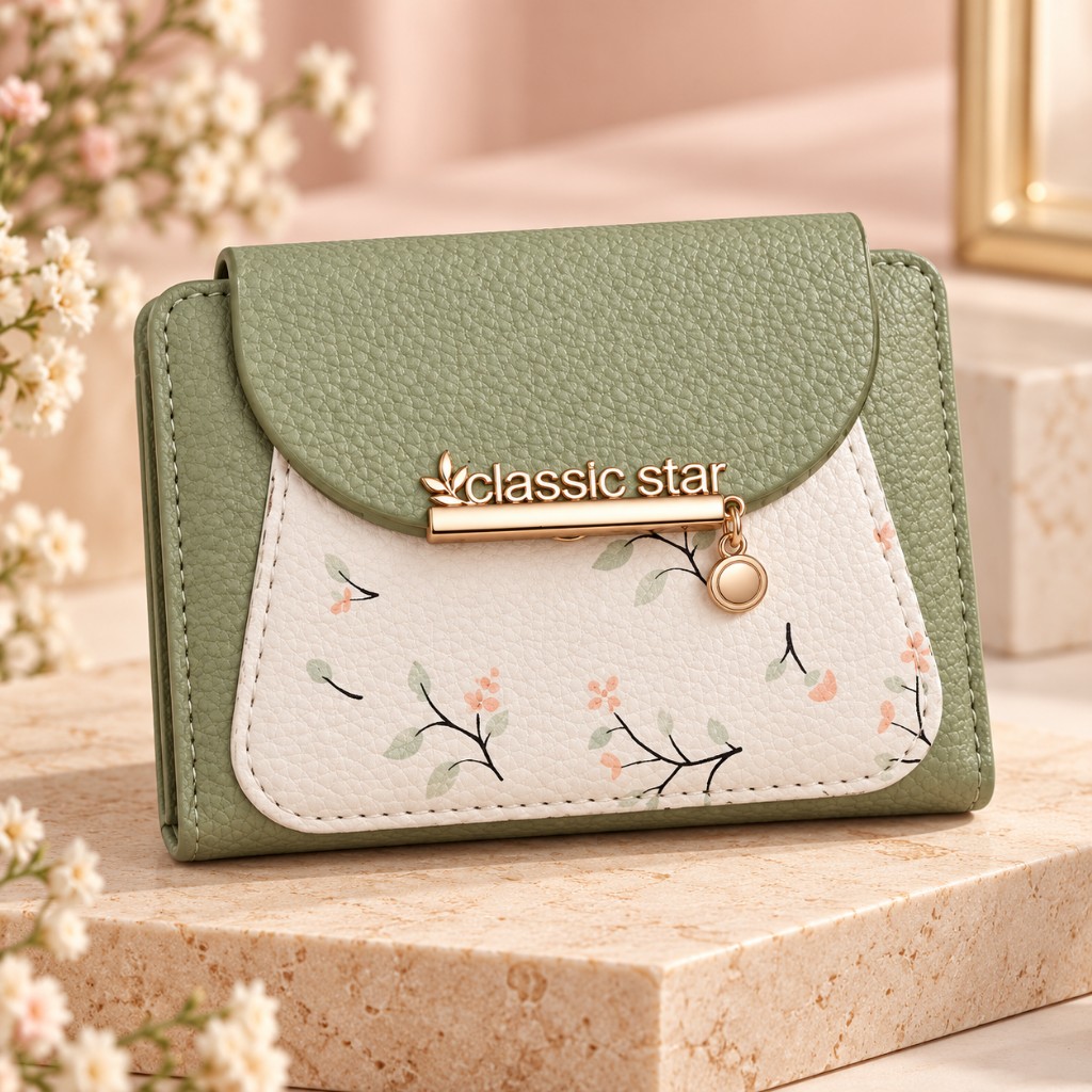 Billetera Clásic Star verde