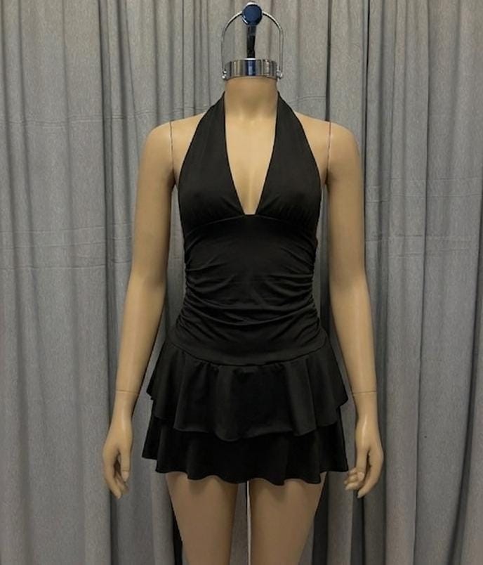 Vestido micro 2 volados