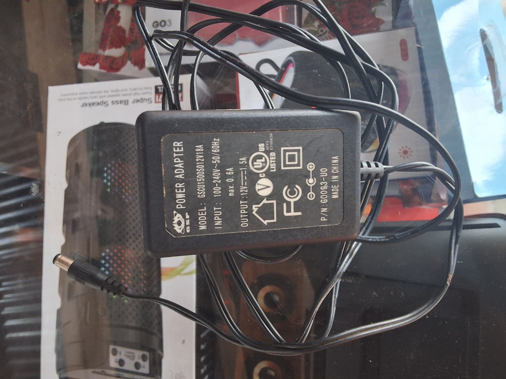 Power Adapter negro 12V