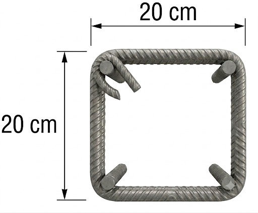 Zuncho 20X20X5MM SISMORESISTENTE (25UND)