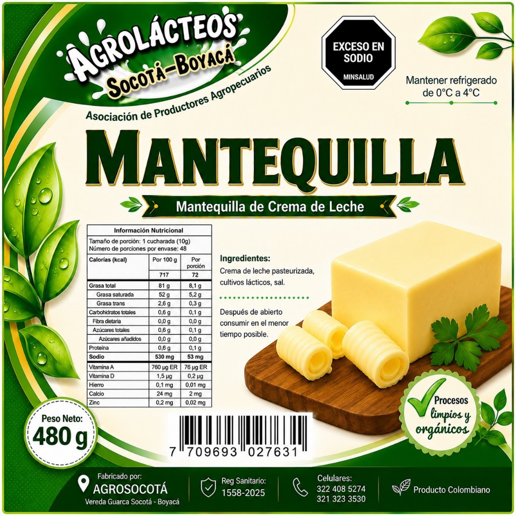 mantequilla 480 g