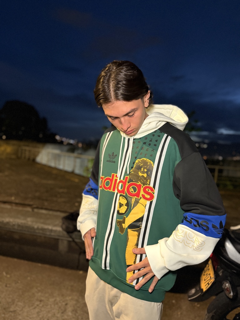 Adidas hoodie talla verde años 90